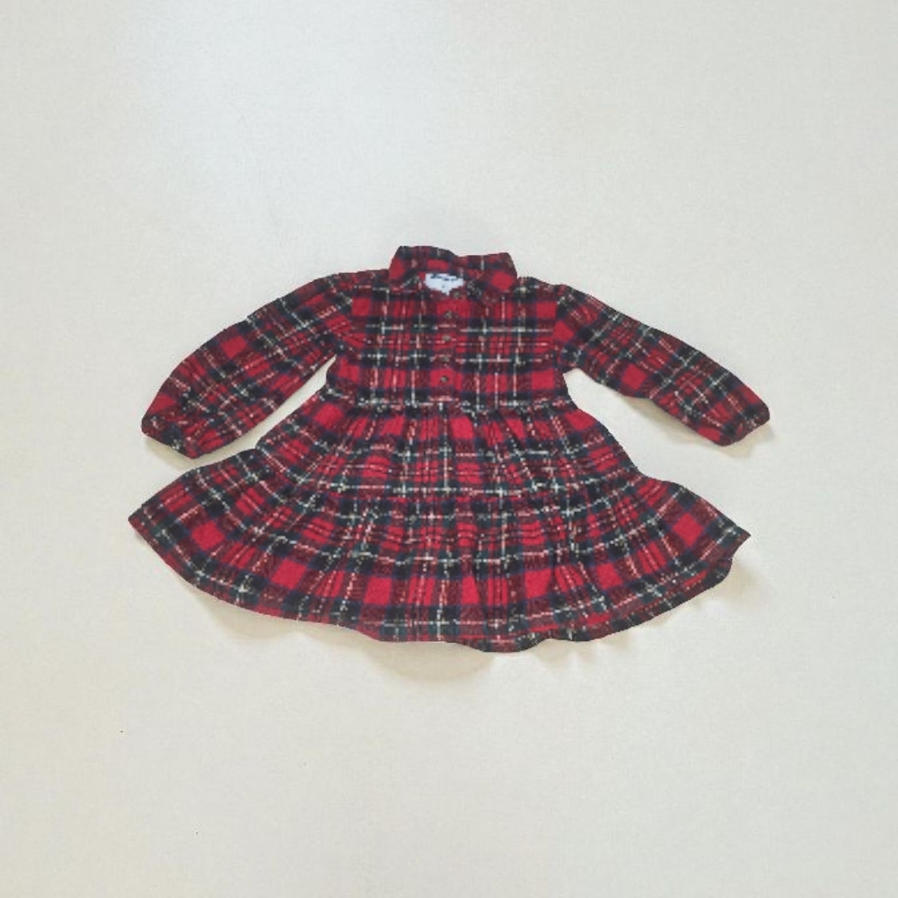 Old Navy Red Plaid Kids Dress